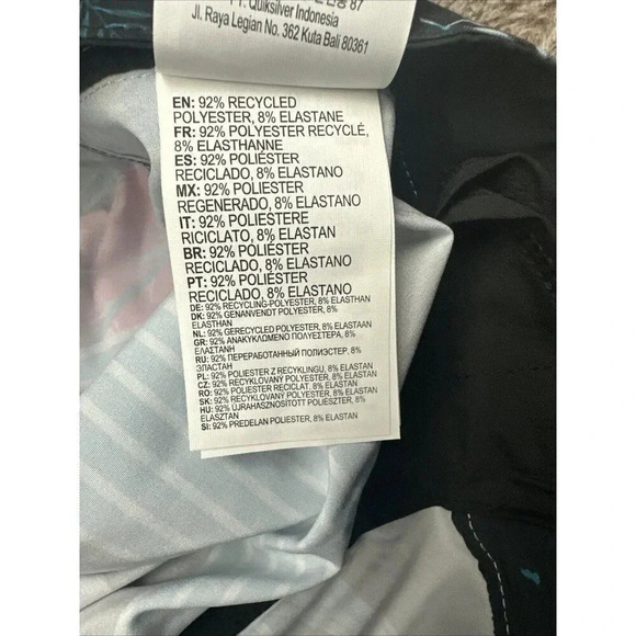 QUIKSILVER YG Remix Stripe 19" UEA1 Boardshorts BLUE NWT - Picture 11 of 16